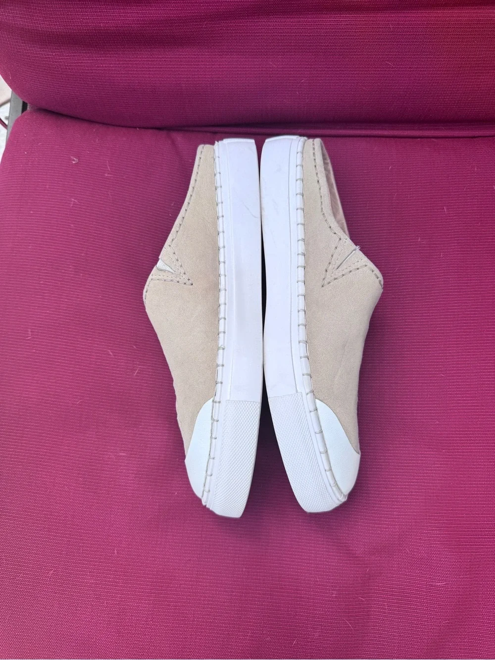 Free People Neutral Tan Slip-On Sneakers Juno